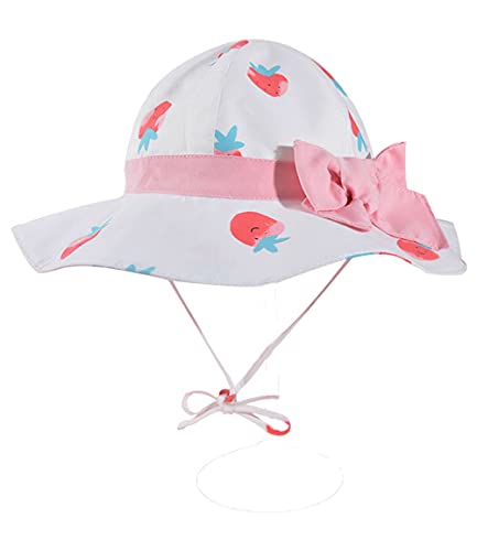 Mädchen Sonnenhut Kinder Verstellbarer Hut mit breiter Krempe Sonnenschutz Sommer UPF 50 für Baby Säugling Kind Kleinkind Breiter Krempe Strand Cap von Hifot