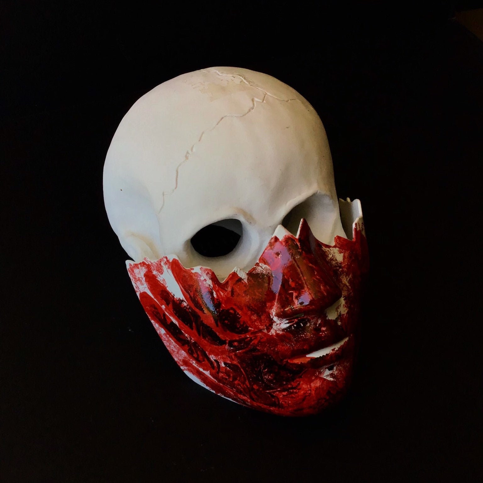 Blutrote Halloween Skull Maske, Purge Blutrote Masquerade Maske Herren von HigginsCreek