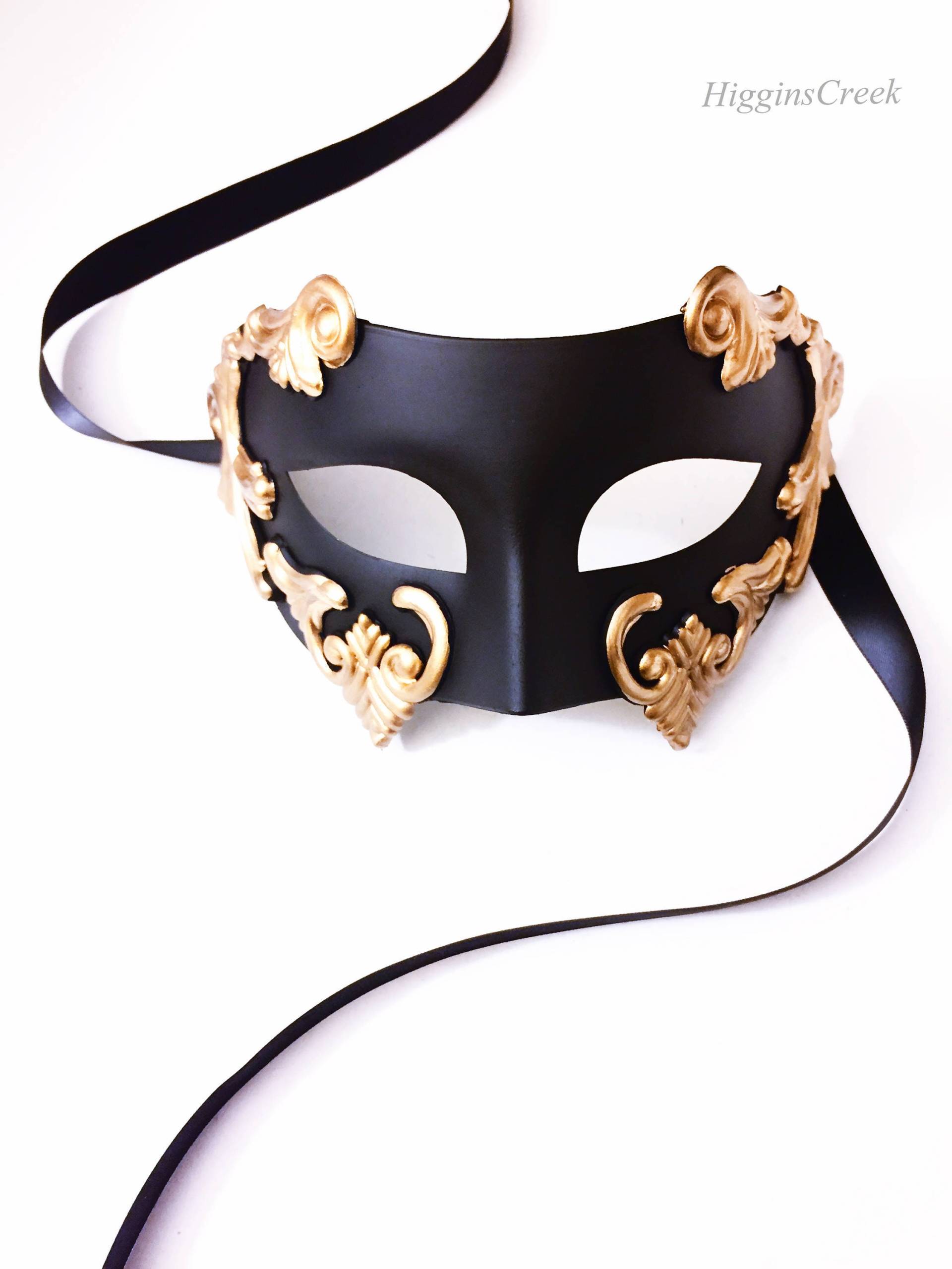Römer-Maske Für Herren - Schwarzgold-Luxus-Maskerade von HigginsCreek