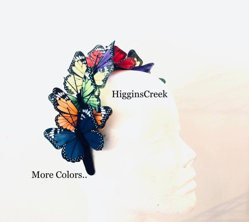 Schmetterling Kopfschmuck, Monarchfalter Haarband, Orange Halo, Foto Requisite von HigginsCreek