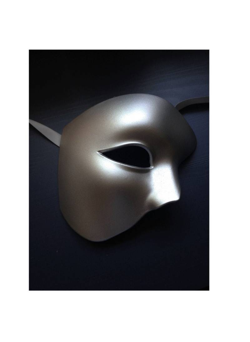 Silber Herren Maskerade Maske Männer Halbes Gesicht Oper von HigginsCreek