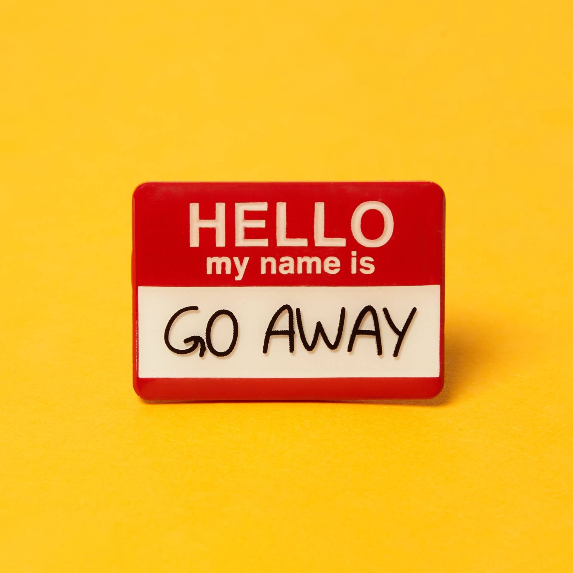 Hello My Name Is Emaille Pin Badge - Lustiger Mit Namen Brosche Für Jacke, Tasche Oder Hut Geschenk Introvertierte Hello My Name Is Emaille Pin Badge - Lustiger Mit Namen Brosche Für Jacke, Tasche Oder Hut Geschenk Introvertierte von Higglebees