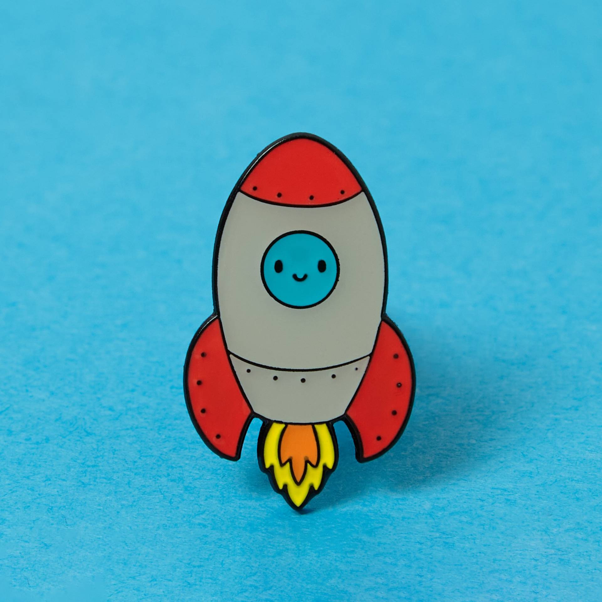Rakete - Emaille Pin von Higglebees