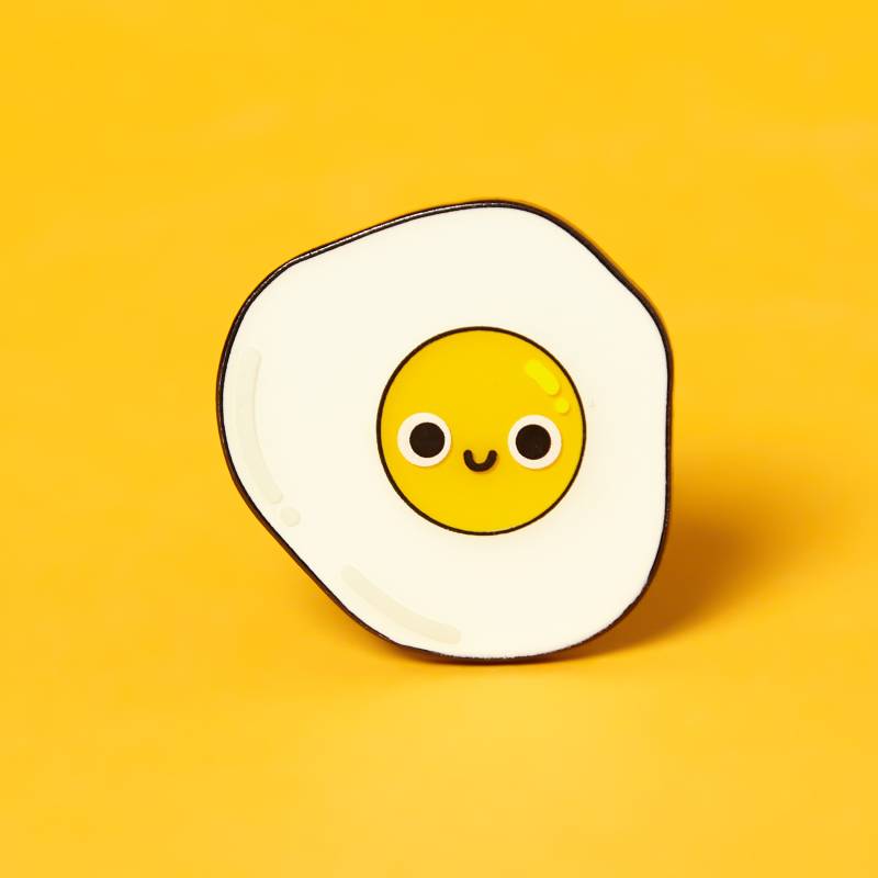 Spiegelei Emaille Pin - Frühstücks Küche Abzeichen Witziges Accessoire Für Jacke, Tasche Oder Hut Geschenk Genießer von Higglebees