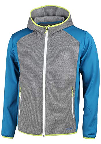 High Colorado OBERECK-M Herren Männer Zip-Jacke,Midlayer,Strick,Powerstretch,angeschnitten Kapuze,Zwei Taschen,Blue Saphire,M von High Colorado