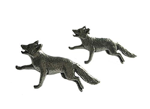 Manschettenknopfe "Fuchs" aus Zinn (Pewter) von Hand Gegossen von High Country Pewter