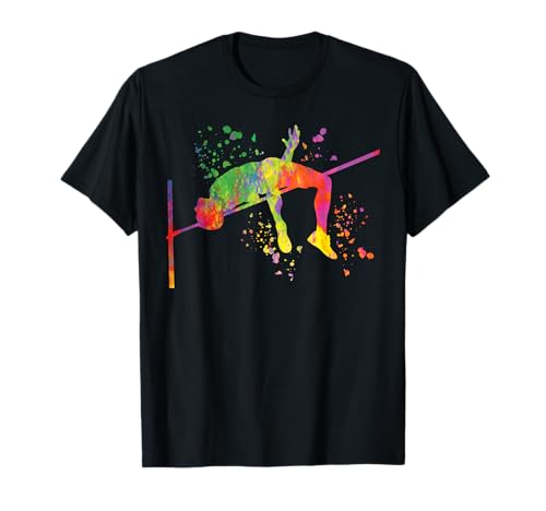 Hochspringer Colorsplash Hochspringen Kinder Hochsprung T-Shirt Hochspringer Colorsplash Hochspringen Kinder Hochsprung T-Shirt von High Jump Athletics High Jumping Apparel