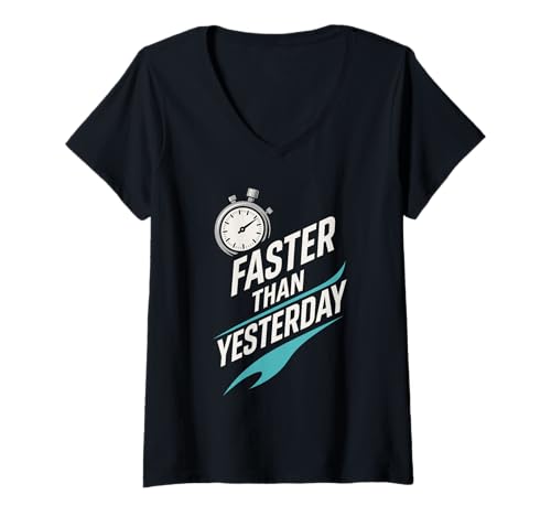Damen Schwimmer Wettkampfschwimmen Jugendliche treffen individuelle Motivation T-Shirt mit V-Ausschnitt Damen Schwimmer Wettkampfschwimmen Jugendliche treffen individuelle Motivation T-Shirt mit V-Ausschnitt von High School Swim Team Funny Quote Lap Practice