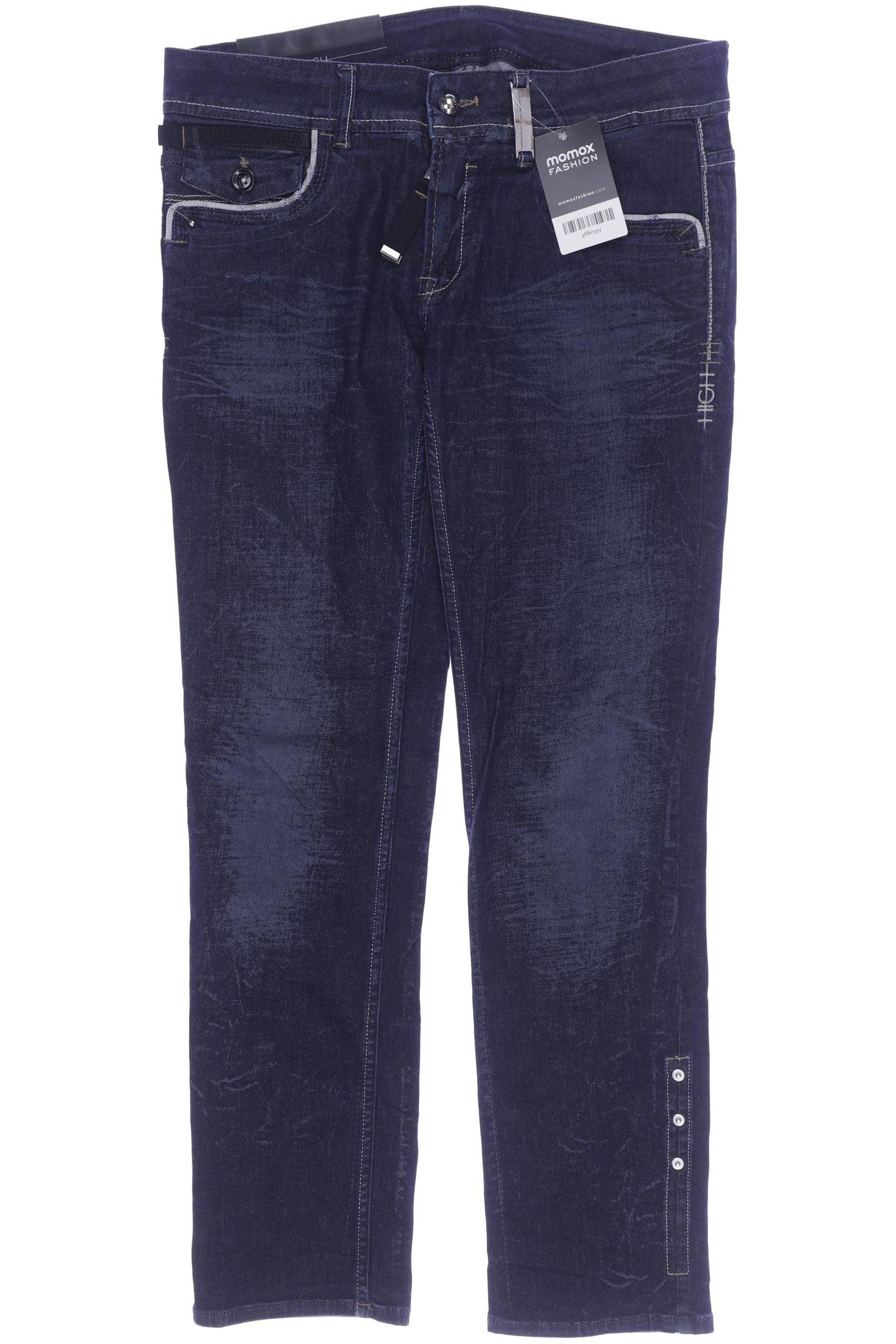 High Damen Jeans, marineblau von High