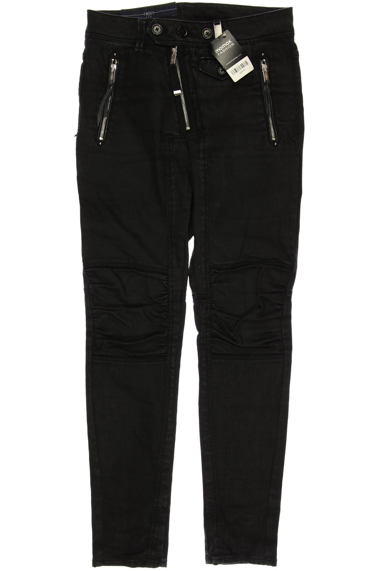 High Damen Jeans, schwarz von High