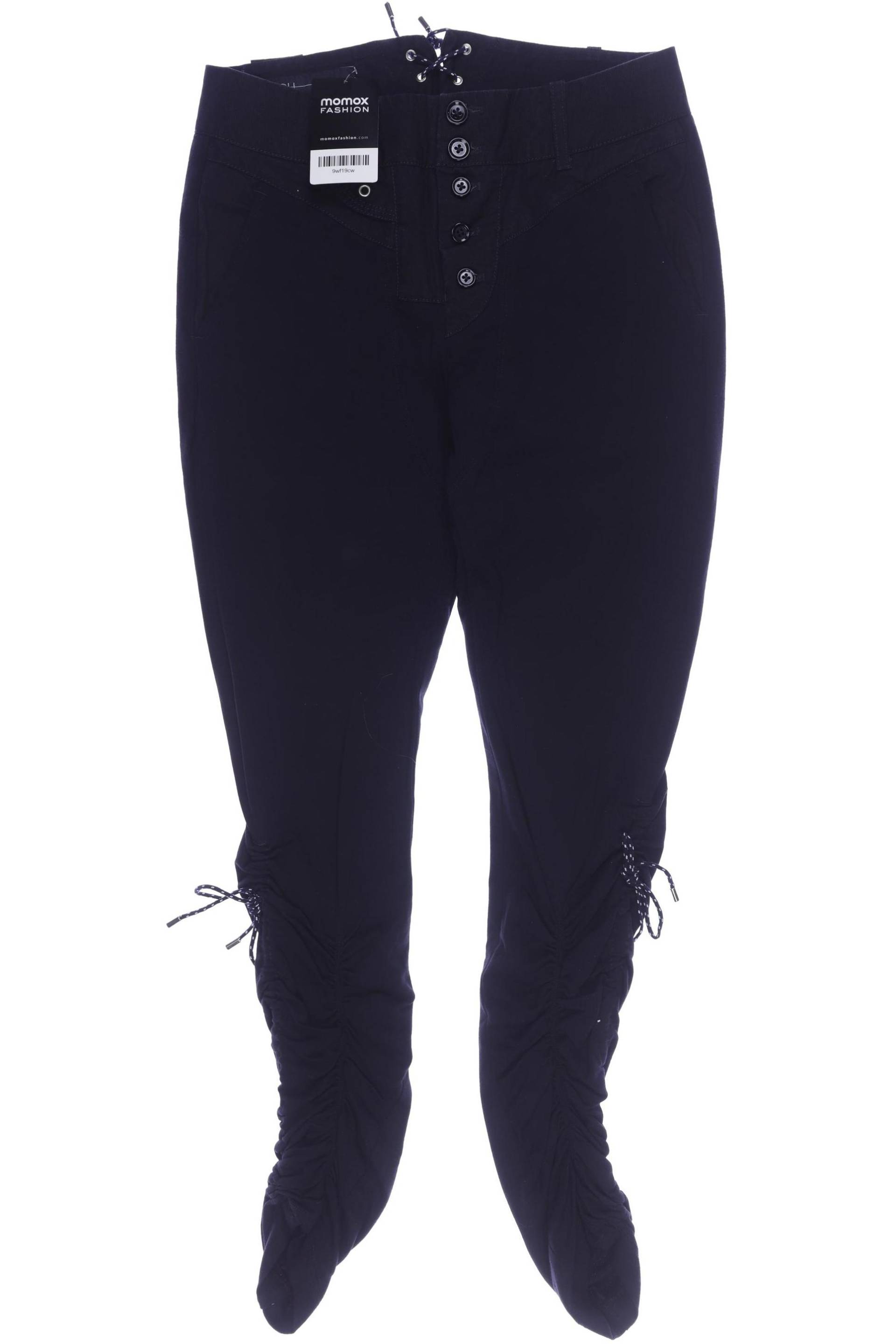 High Damen Stoffhose, schwarz von High