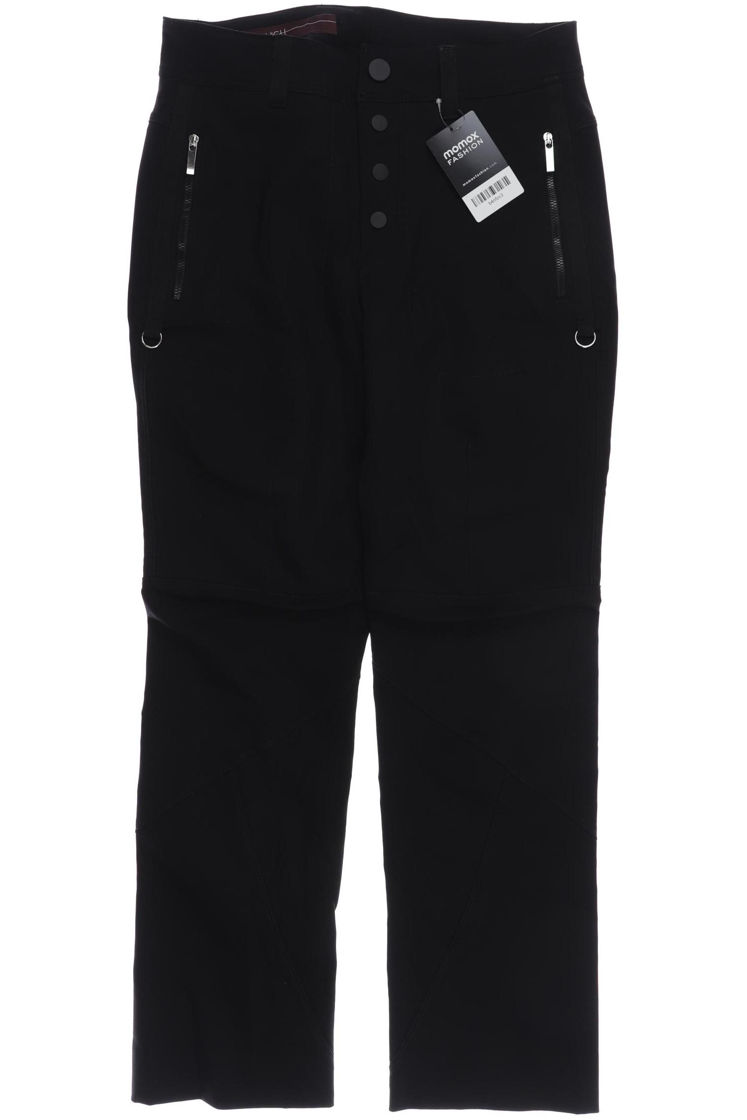 High Damen Stoffhose, schwarz von High