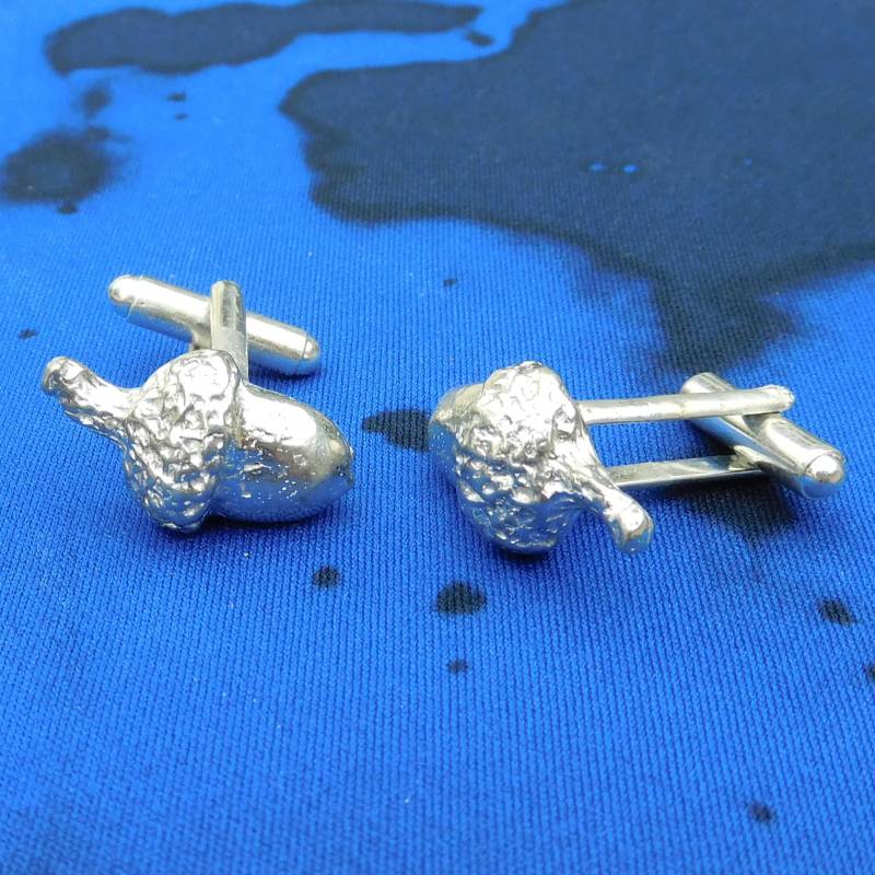 Eicheln-Manschettenknöpfe, Handgefertigt Von William Sturt Aus Deutschem Zinn von HighCountryPewter
