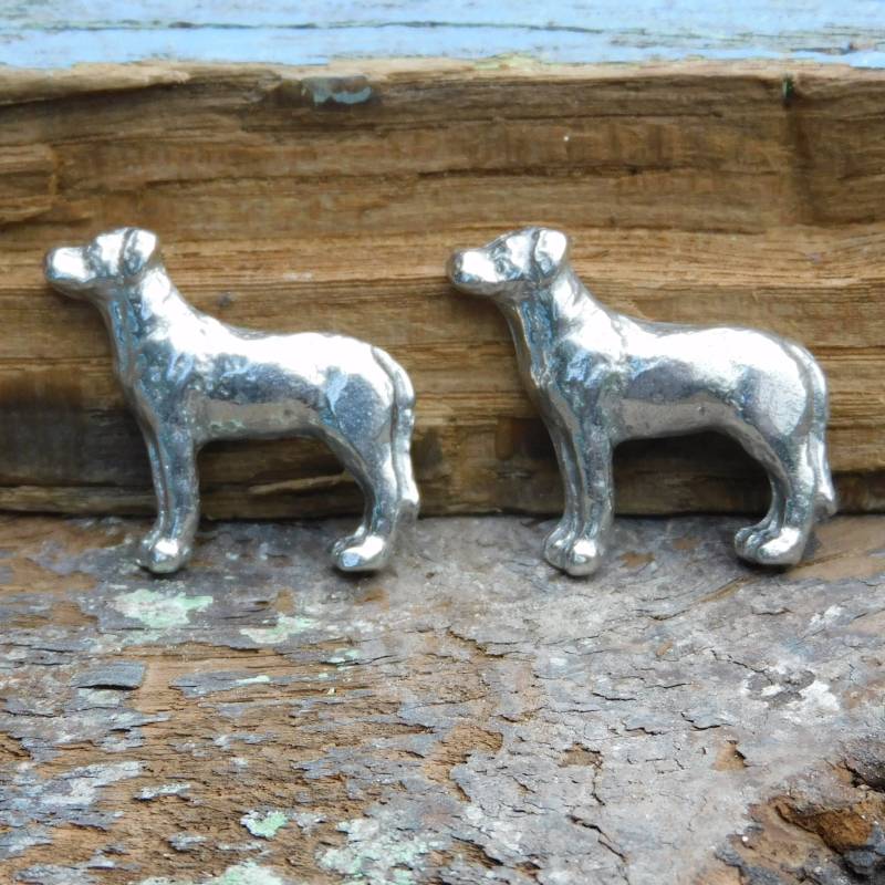 Labrador Manschettenknöpfe, Hund Handgemacht Von William Sturt, in Bleifreie Zinn Gegossen von HighCountryPewter