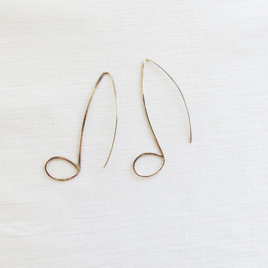 Notenohrringe Sterling Silber von HighNotesCollection