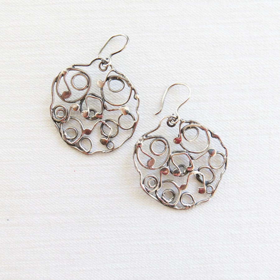 Runde Noten Ohrringe von HighNotesCollection