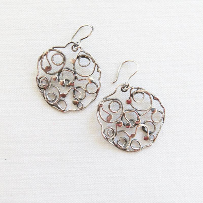 Runde Noten Ohrringe von HighNotesCollection