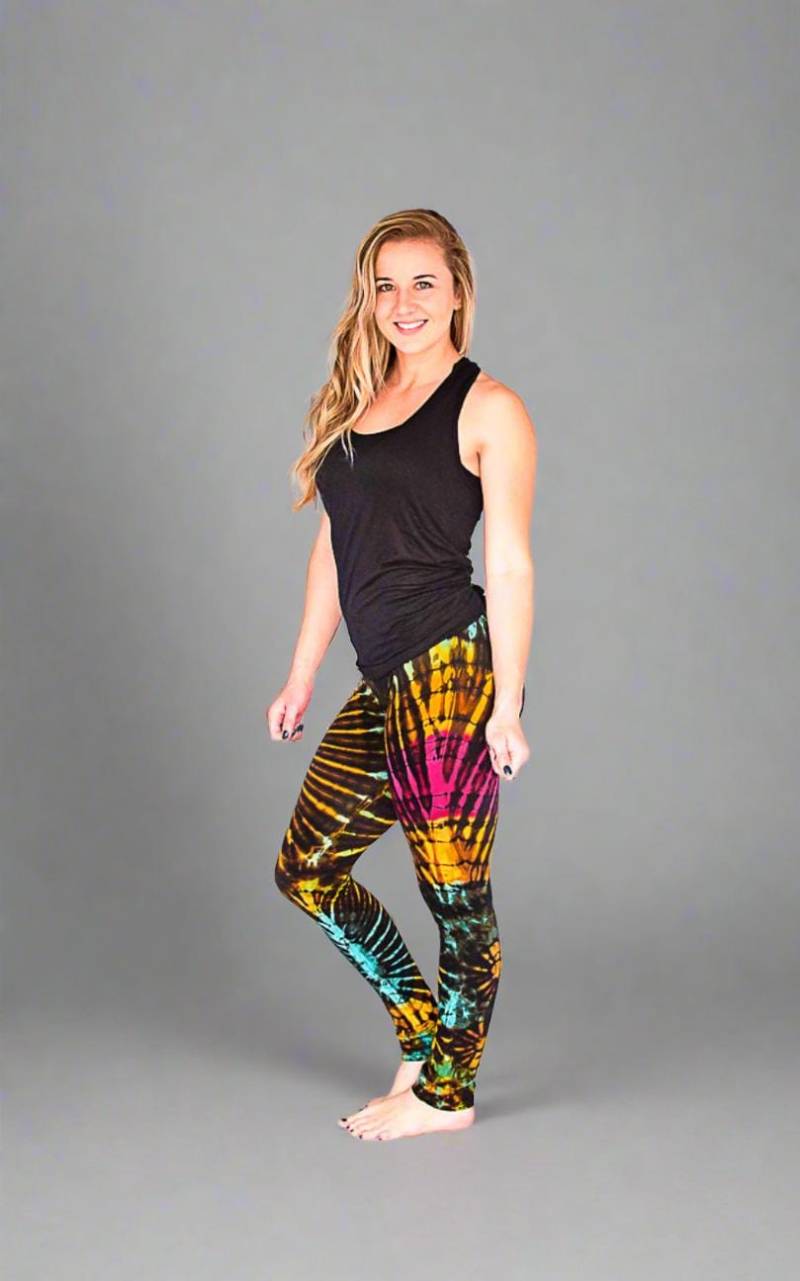 Tie Dye Leggings, Dye, Yoga Boho Leggings Frauen, Kleidung, Hosen, Burning Man Frauen Tie Dye Leggings, Dye, Yoga Boho Leggings Frauen, Kleidung, Hosen, Burning Man Frauen von HighThai