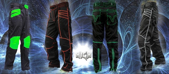 Pulsar Hose ~ Herren Outdoor Psytrance Goa Doof Festival Uv Survival Abenteuer von HighTribe