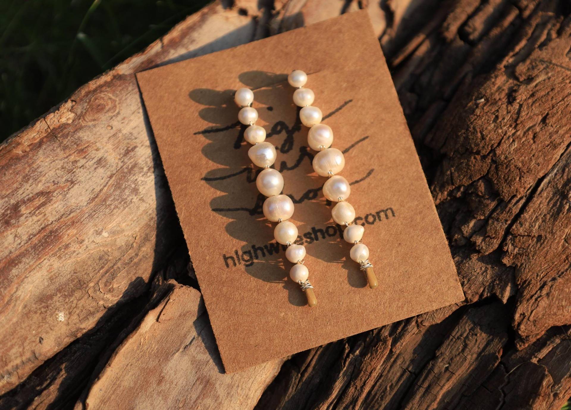Süßwasser Perle Bobby Pins Süßwasser Perle Bobby Pins von HighWireShop