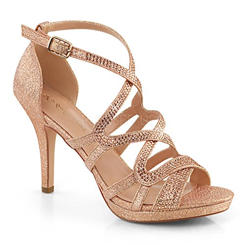 Fabulicious Damen Sandaletten Daphne-42 Rose Fabric Gr.36 EU von Higher Heels