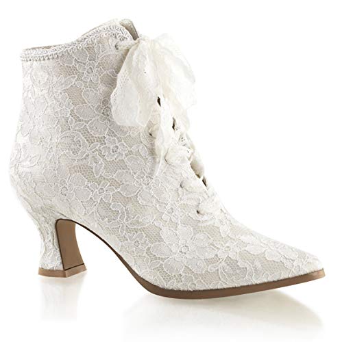 Higher Heels Fabulicious Ankle-Booties Spitze Victorian-30 Elfenbein Gr.38 von Higher Heels