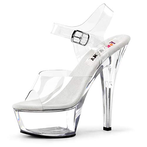 Higher-Heels Funtasma Aschenputtel-Plateauschuhe Brook-208 klar Gr. 36 von Higher Heels