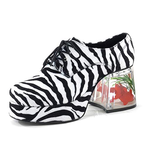 Higher-Heels Funtasma Herren-Plateauschuhe/Aquarium Pimp-02 Zebrafell 43,5-45 von Higher Heels