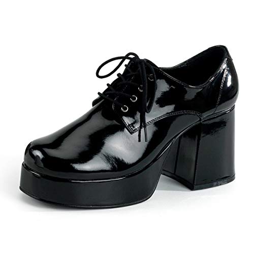 Higher Heels Funtasma Herren-Plateauschuhe Jazz-02 Lack schwarz Gr. 48-49 von Higher Heels