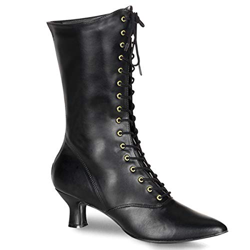 Higher Heels Funtasma Renaissance-Stiefel Victorian-120 Mattschwarz Gr. 39 von Higher Heels