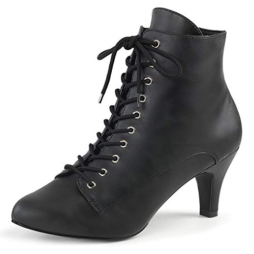 Higher Heels Pink Label Damen Stiefel Booties Divine-1020 Mattschwarz Gr. 47 von Higher Heels