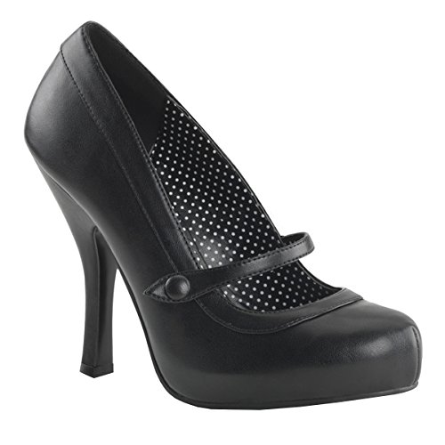 Higher Heels Pinup Couture Mary Janes Cutiepie-02 Mattschwarz Gr. 38 von Higher Heels