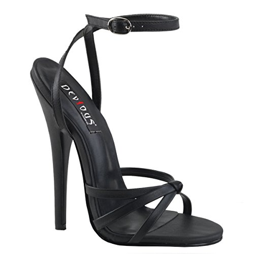 Higher Heels PleaserUSA Damen Sandaletten Domina-108 Mattschwarz Gr. 46 von Higher Heels