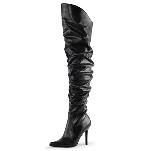 Higher-Heels PleaserUSA Overkneeboots Classique-3011 schwarz Gr.45 von Higher-Heels