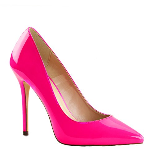 Higher Heels PleaserUSA Pumps Amuse-20 neon Fuchsia Gr.43 von Higher Heels