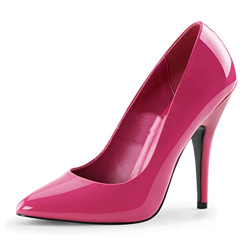 Higher-Heels PleaserUSA Pumps Seduce-420 Lack hot pink Gr.47 von Higher-Heels