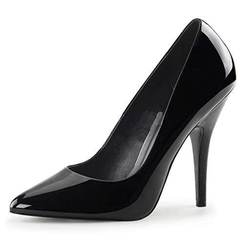 Higher-Heels PleaserUSA Pumps Seduce-420 Lack schwarz Gr.43 von Higher-Heels