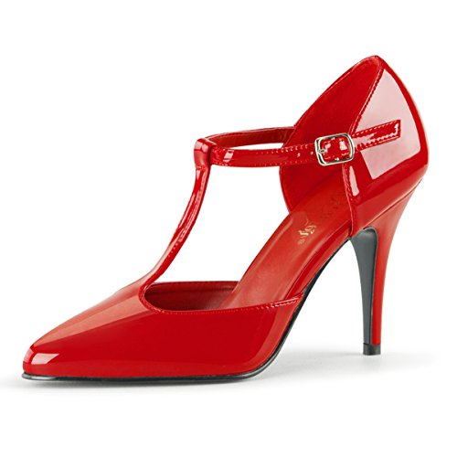 Higher Heels PleaserUSA Pumps Vanity-415 Lack rot Gr. 41,5 von Higher Heels