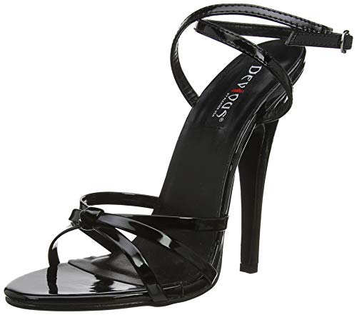 Higher-Heels PleaserUSA Sandaletten Domina-108 Lack schw. Gr. 38,5 von Higher-Heels