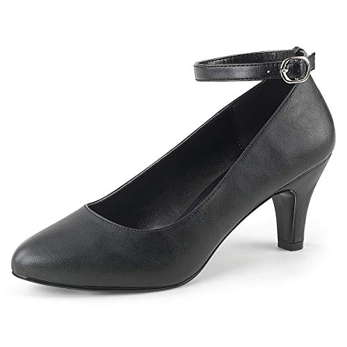 Pink Label Big Size Pumps Divine-431 Mattschwarz Gr. 43,5 von Higher Heels