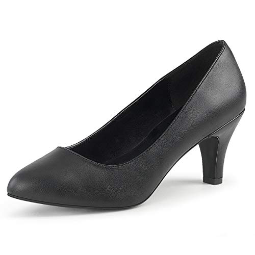 PleaserUSA Pumps Divine-420 Mattschwarz Gr. 45 von Higher-Heels