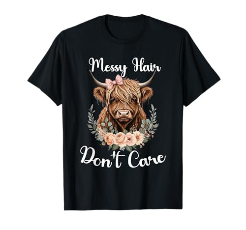 Cute Highland Cow for Women Farm Cowgirl Scottish Cattle T-Shirt von Highland Cow Lover Designs