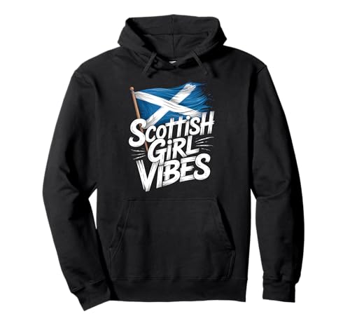 Scottish Girl Vibes Scotland Pride Design St. Andrew's Cross Pullover Hoodie Scottish Girl Vibes Scotland Pride Design St. Andrew's Cross Pullover Hoodie von Highland Girl Apparel Gifts by Anastasia