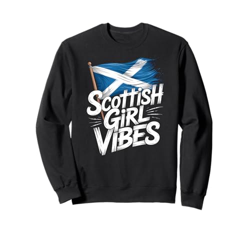 Scottish Girl Vibes Scotland Pride Design St. Andrew's Cross Sweatshirt Scottish Girl Vibes Scotland Pride Design St. Andrew's Cross Sweatshirt von Highland Girl Apparel Gifts by Anastasia