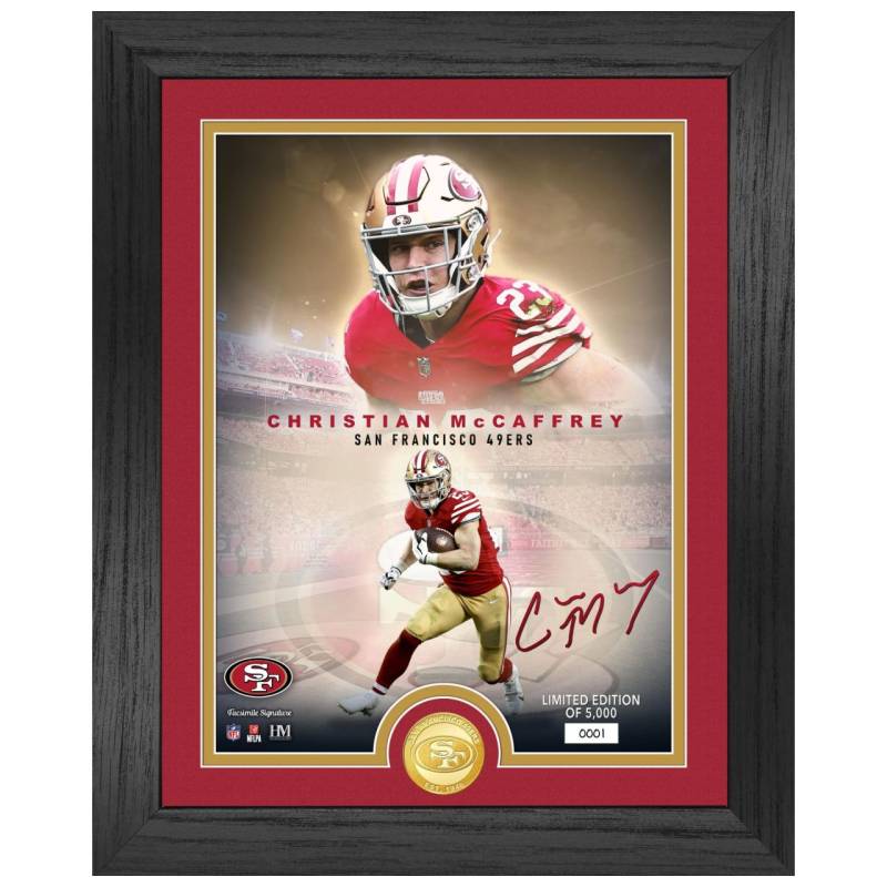 Christian McCaffrey San Francisco 49ers Legends Coin Bild von Highland Mint