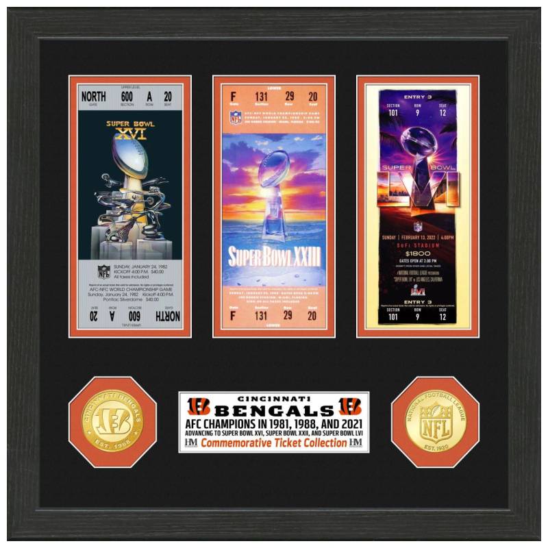 Cincinnati Bengals Super Bowl Ticket Coin Bild von Highland Mint