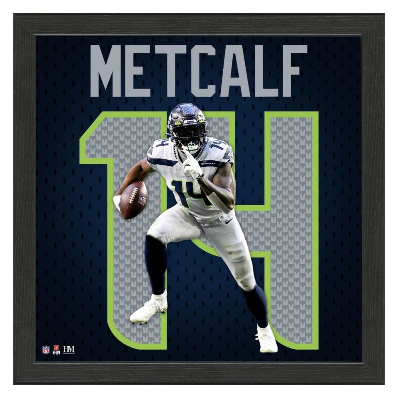 DK Metcalf Seattle Seahawks Jersey Impact Frame Bild von Highland Mint