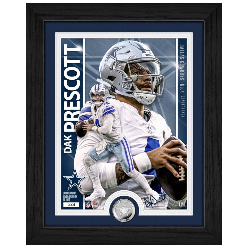 Dak Prescott Dallas Cowboys Artist Coin Bild von Highland Mint