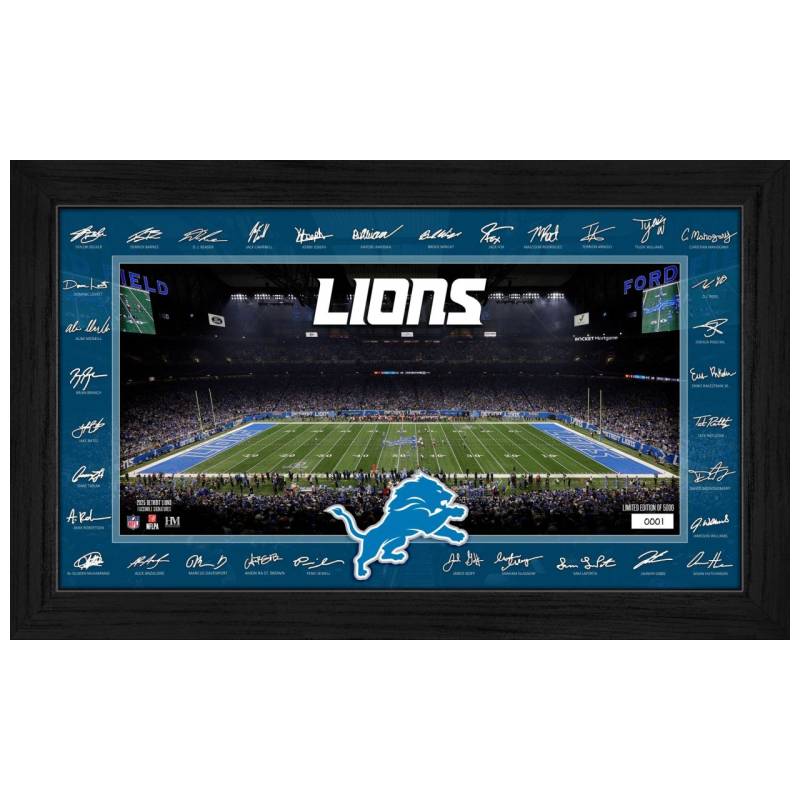 Detroit Lions 2025 NFL Signature Gridiron Bild von Highland Mint