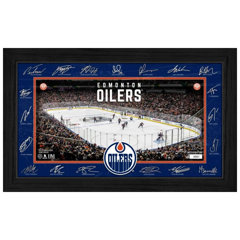 Edmonton Oilers 2025 NHL Signature Rink Bild von Highland Mint